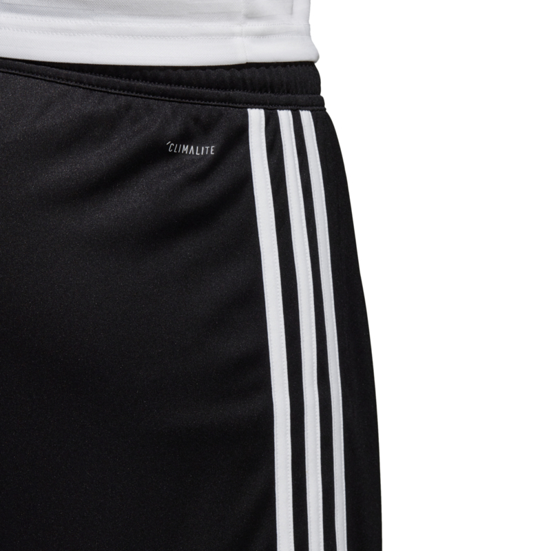 Hoofd Vergoeding ga zo door Zwarte sportbroek Adidas met witte strepen Regista 18 | Korte broeken |  Keeping the Zero!