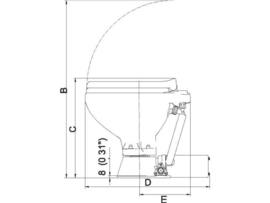 Toilet Electrisch Standaard 12V