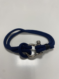 Armband Donkerblauw Harpsluiting