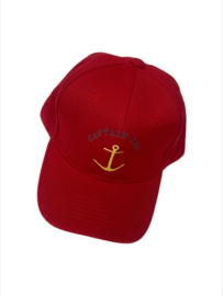 Pet / Cap Captain / anker logo Rood