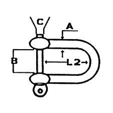 D Sluiting Kort Oogbout (Div maten)