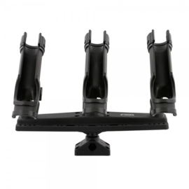 SCOTTY TRIPLE ROD HOLDER MET POWER LOCK HOUDERS