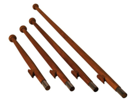 Vlaggenstok Deluxe Teak (Div Maten)