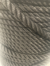 Whaly Touw / Kabel Zwart  (Per meter)