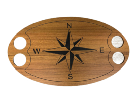 HPL Teak Tafelinleg met Ster