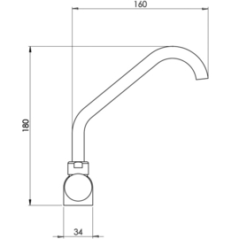 Trem Wastafel en Keuken Kraan Enkel
