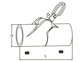 Buisscharnier 25mm RVS