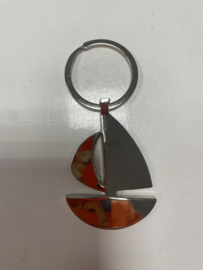 Sleutelhanger Zeilboot Zilver
