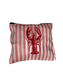 Toilettasje/ Etui Kreeft Roze, Beige
