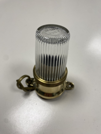 Toplicht Rondom Schijnend Messing met glas (luxe uitvoering)