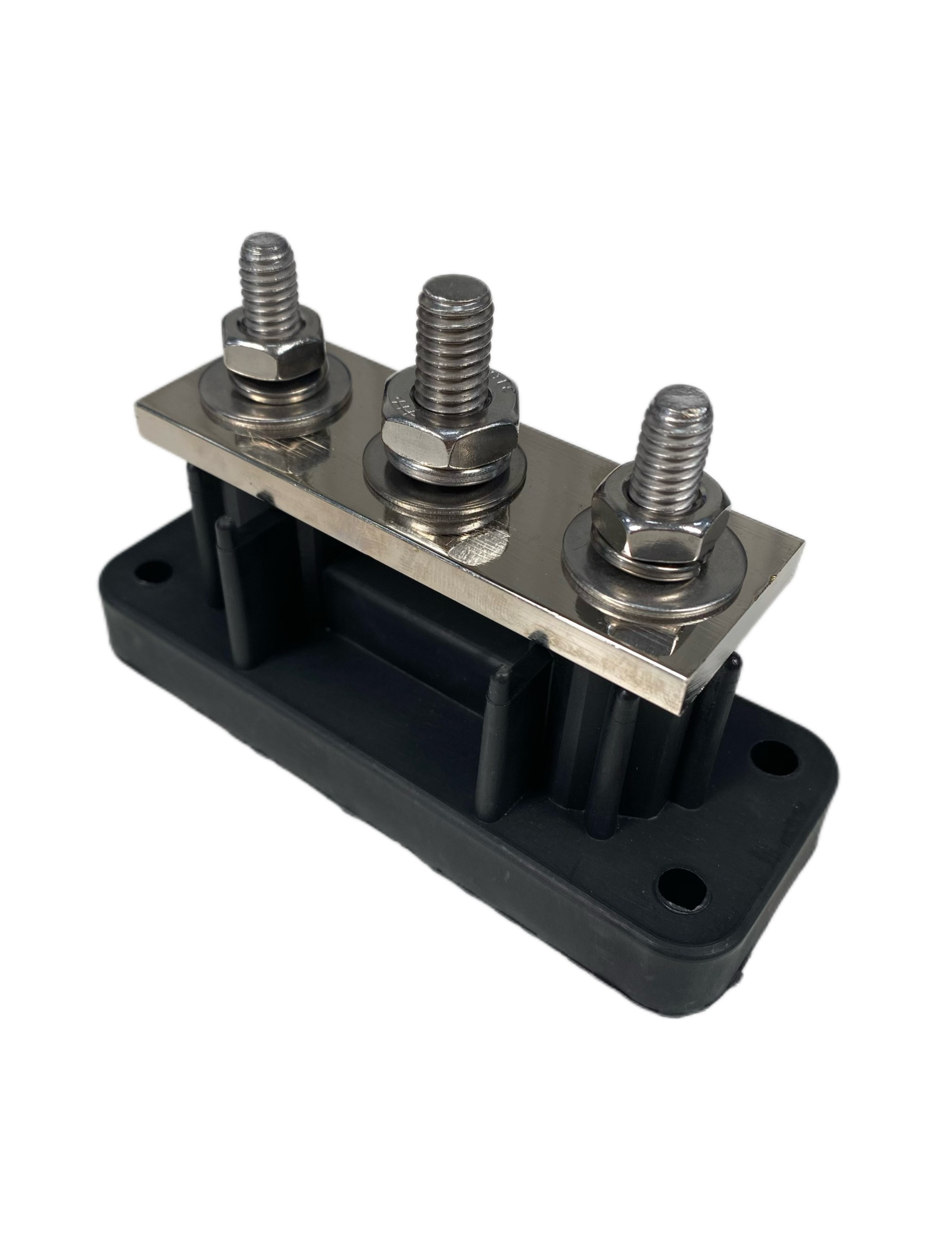 3 Point Hi-Amp Terminal Busbar Zwart