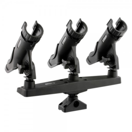 SCOTTY TRIPLE ROD HOLDER MET POWER LOCK HOUDERS