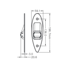 Talamex Navigatieverlichting LED Flushmount Set (sb+bb)