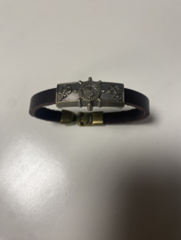 Heren Armband Bruin leder Maritiem