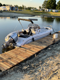 Occasion Ranieri 21S Consoleboot met 200PK Honda en Kalf Boottrailer