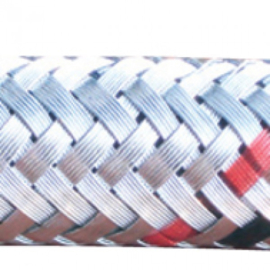 Brandstofslang Metaalomvlechting 6 (Inw) x 11 mm (per meter)