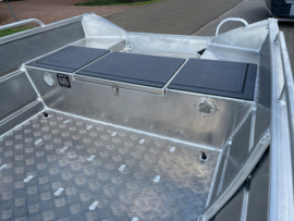 QWEST MARINE F450 (aluminium platbodem + zelflozend + reling)