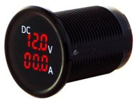 Volt- & amperemeter 4.5-30V & 0-15A