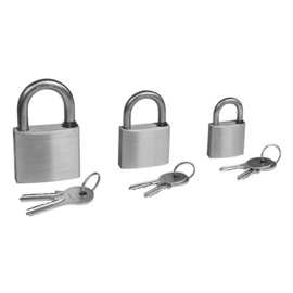 Allpa RVS Hangslot met RVS beugel  (30x22mm)