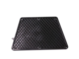 Motorplaat Binnenzijde Spiegel Zwart (Rubber boot)