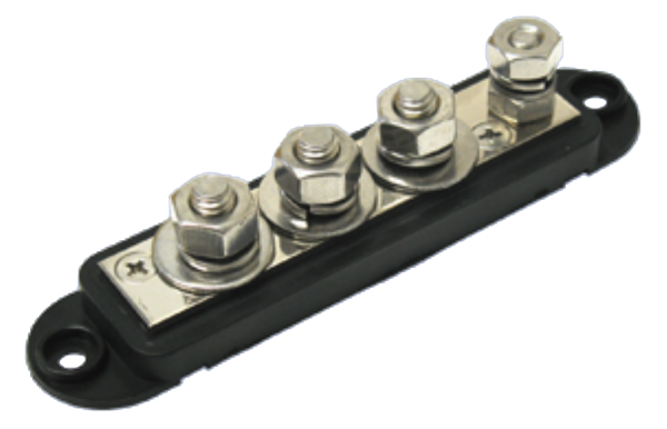 Terminal Busbar 4P 5/16 Zwart