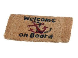 Kokos Mat Welcome on Board (25x50cm)