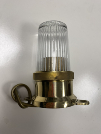 Toplicht Rondom Schijnend Messing met glas (luxe uitvoering)