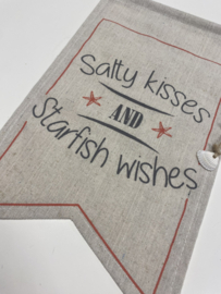 Muurhanger  Salty Kisses  (33 x 20 cm)