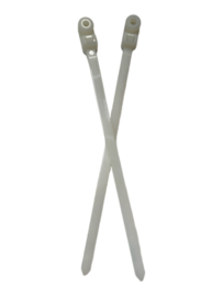 Kabelbandjes / Tie Wraps met oog  0,7 x 180 mm (10 st) Naturel