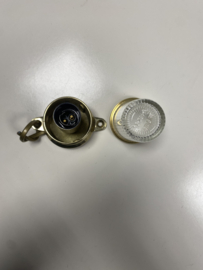 Toplicht Rondom Schijnend Messing met glas (luxe uitvoering)