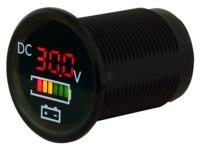 Voltmeter met accu indicator 5-30V