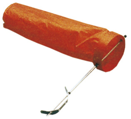 Allpa RVS Windvaan met Nylon Zak Ø60x250mm