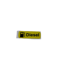 Sticker Geplastificeerd "Diesel"