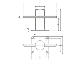 Bolder RVS  Ø 60 mm