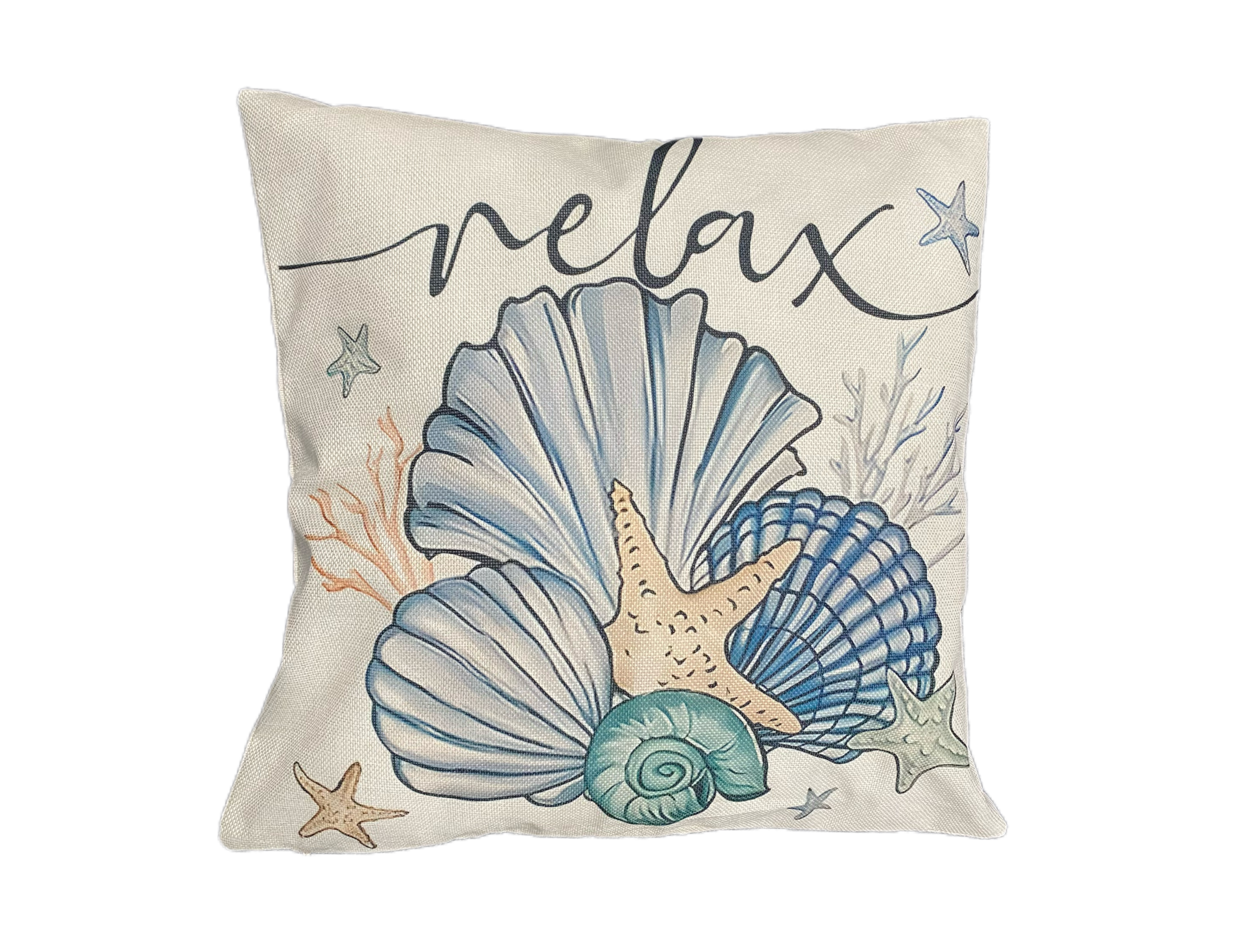 Sierkussen Beach Schelpen 45x45cm