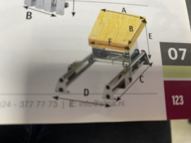 Motorstoel RVS Slede model traploos verticaal