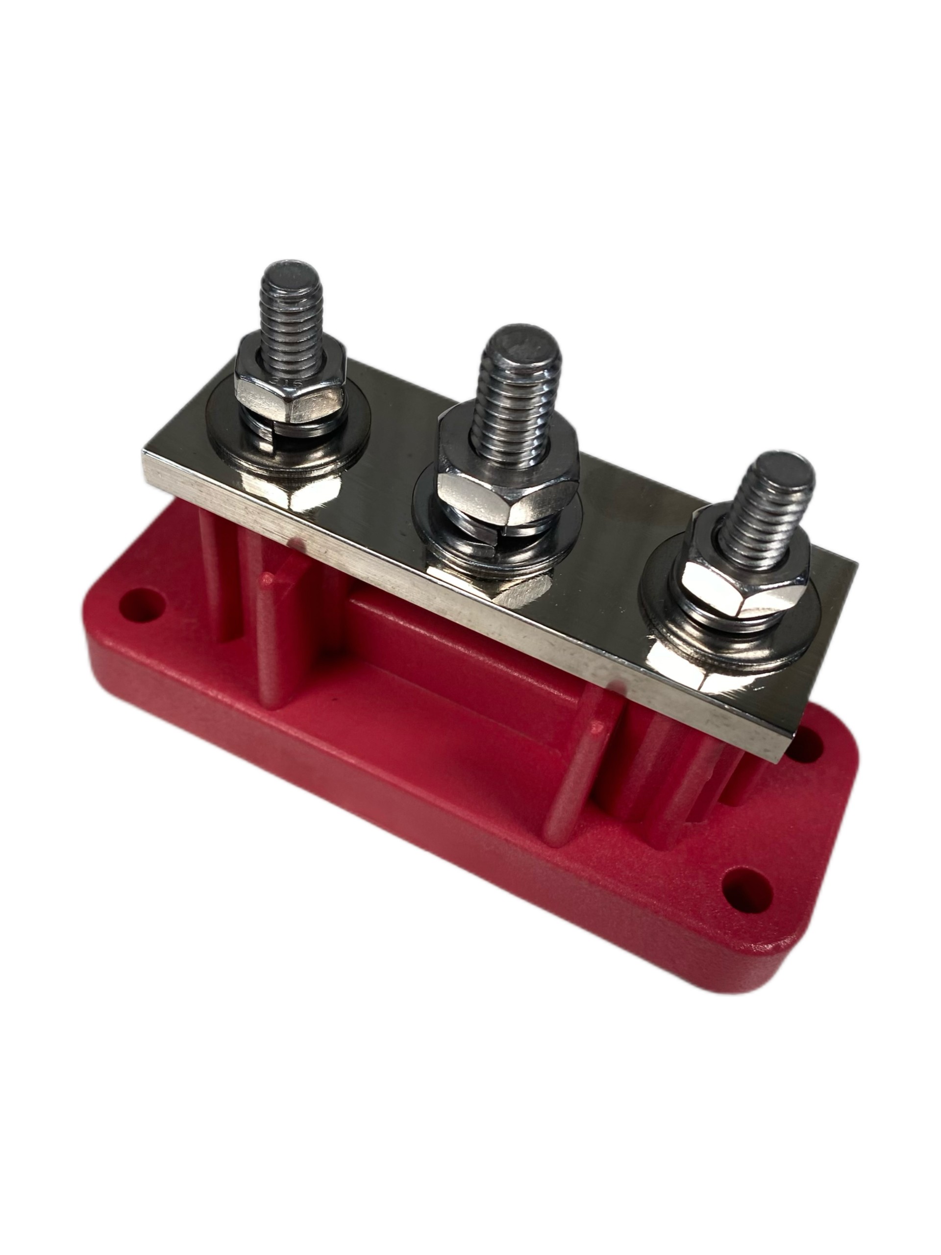 3 Point Hi-Amp Terminal Busbar Rood
