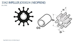 Technautic Impeller 7415-B56xH29 As 12, Spie Plat 12-Blads