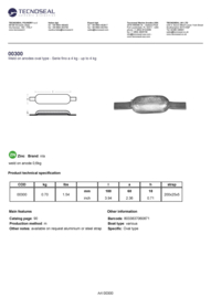 Tecnoseal Romp Anode Zink met strip 0,7kg
