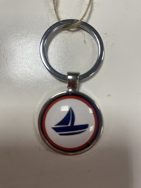 Sleutelhanger Doming Zeilboot