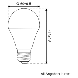 Talamex Ledlamp led9 10-36V E27