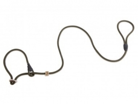 Firedog Moxon leash Profi 8 mm 150 cm groen met dubbele hornstop