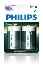 Batterij Philips D Longlife 1.5V R20