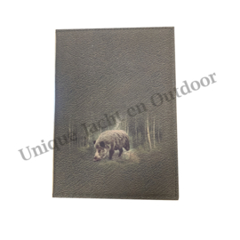 Etui Jachtpapieren / akte / verlof Keiler Suede look