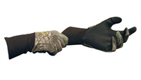 Primos Cotton gloves w/sure-grip & ext.cuff - Mossy Oak®