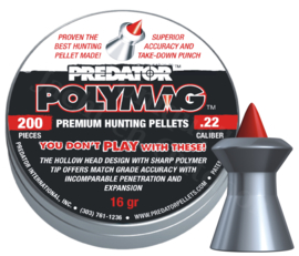 Luchtdrukkogeltjes Predator Polymag 5.5 mm 16 grain