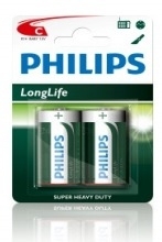 Batterij Philips C Longlife 1.5V R14