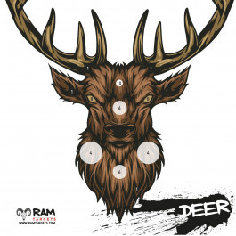 Schietkaarten Deer 14x14 cm 50 stuks