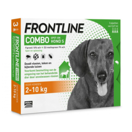 Frontline Combo Spot On 3 pipet Small Hond 2-10 kg- Anti vlooien en tekenmiddel