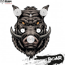 Schietkaarten Wild Boar 14x14 cm 50 stuks